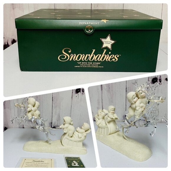 2001 Dept 56 Snowbabies Up Into The Stars Limited Collectors Edition 56.69169